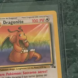Vintage Dragonite (Fossil) (Italian) LP Condition Pokemon Card 19/62 - Image 2
