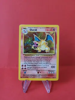 Pokemon Karte/card - Charizard Glurak 4/102 - Base Set Holo - VG-Excellent - Image 1