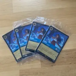 4 x PSL Disney Lorcana Promo Cards - Moana #2 Adventurers on Land and Sea Sealed - Image 1