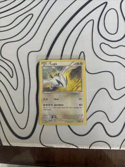 Lugia XY156 Holo Black Star Promo Pokemon Card - Moderately Played - Image 1