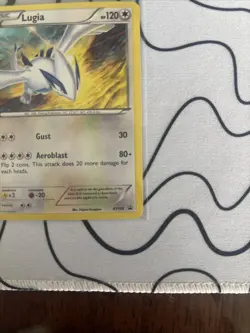 Lugia XY156 Holo Black Star Promo Pokemon Card - Moderately Played - Image 4