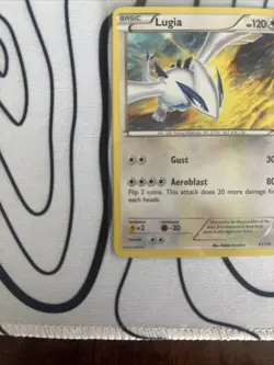 Lugia XY156 Holo Black Star Promo Pokemon Card - Moderately Played - Image 5