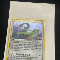 Pokemon Rayquaza EX Deoxys Card 22/107 Reverse Holo stamped LP/MP - Image 5
