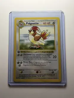 Pokemon Card - Pidgeotto Base Set (Shadowless) 22/102 Rare 1st Edition - Image 1