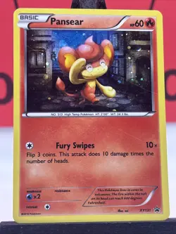 Pansear XY131 Black Star Promo Cosmos Holo Pokemon TCG 2016 LP - Image 3