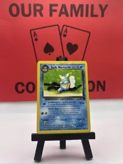 Dark Wartortle 46/82 Team Rocket WOTC Pokemon TCG Regular Uncommon 1999 LP - Image 1
