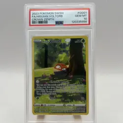 2023 Pokemon SWSH Crown Zenith #GG01/GG70 Hisuian Voltorb PSA 10 GEM MINT - Image 1