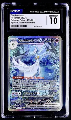 Pokemon 2024 Paldean Fates Gardevoir ex 233/091 SIR CGC Gem Mint 10 ✨ - Image 1