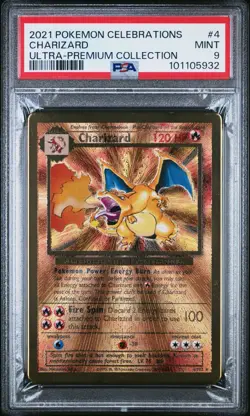 2021 POKEMON CELEBRATIONS ULTRA-PREMIUM COLLECTION #4 CHARIZARD PSA 9 - Image 1