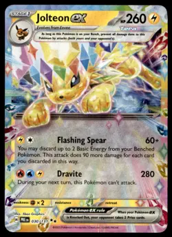 Jolteon ex - 030/131 030/131 Holo SV: Prismatic Evolutions Pokemon Holo LP - Image 1