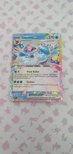 Pokemon Tcg Glaceon Ex 026/131 Double Rare Prismatic Evolutions - Image 1