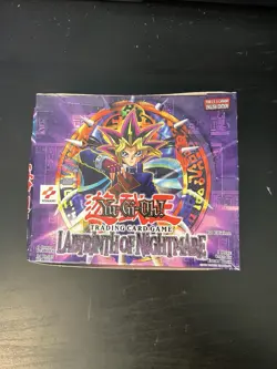 YuGiOh Vintage LON 1st Edition Labyrinth of Nightmare 24 Pack Booster Box Opened - Image 1