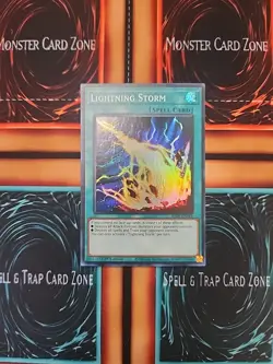 Lightning Storm Super Rare 1st Ed RA01-EN061 NM Yugioh - Image 1
