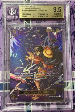 One Piece Monkey.D.Luffy OP09-119 SP - OP13 Carrying On His Will BGS 9.5 - Image 1