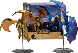 WORLD OF WARCRAFT McFarlane Toys Bronze Proto-Drake and Blue Highland Drake 2pk - Image 1
