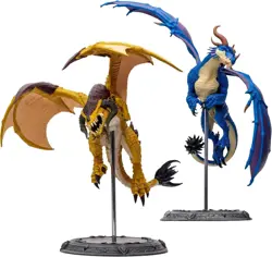 WORLD OF WARCRAFT McFarlane Toys Bronze Proto-Drake and Blue Highland Drake 2pk - Image 4