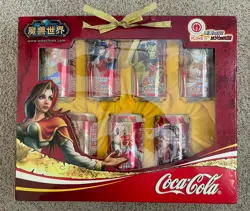 Mint WORLD OF WARCRAFT Commemorative Coca-Cola Set 2005 Chinese Coke Blizzard - Image 1