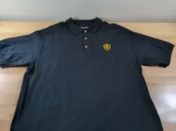 WeLoveFine x World of Warcraft Alliance Polo Shirt Men's Large Black - Image 2