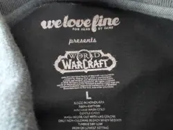 WeLoveFine x World of Warcraft Alliance Polo Shirt Men's Large Black - Image 3