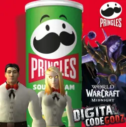 World of Warcraft - Crimson Bow Tie - WoW Loot TCG Item 🎀 Pringles Exclusive 🎀 - Image 2