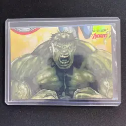 🐮2022 MARVEL FLEER ULTRA AVENGERS 3 x 3 Chase Card 2 OF 9 HULK - Image 1