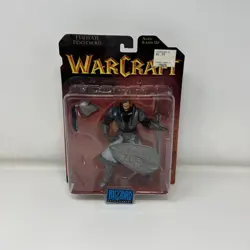 1998 Blizzard Warcraft Human Footman 6" Action Figure New Box Wear - Image 1