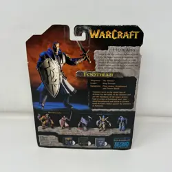 1998 Blizzard Warcraft Human Footman 6" Action Figure New Box Wear - Image 5