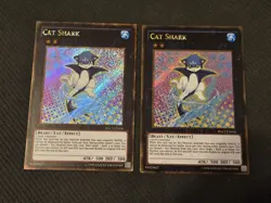 2x Cat Shark x2 PGL2-EN016 Gold Secret Rare Unlimited Edition NM Yugioh - Image 1