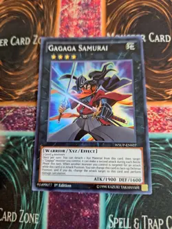 Yugioh Gagaga Samurai WSUP-EN027 Super Rare 1st Edition Near Mint - Image 1