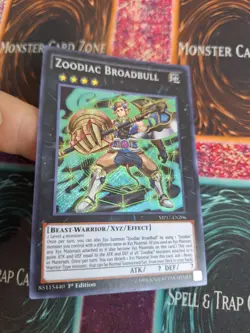 Yugioh Zoodiac Broadbull MP17-EN206 Secret Rare 1st Edition Near Mint - Image 2