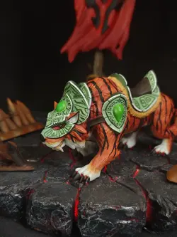 World of Warcraft Swift Zulian Tiger Model Blizzard Player Mounts Statue Figure - Image 3