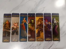 World Of Warcraft Bookmarks Lot of 7 Wow Loot Rare Blizzcon Blizzard - Image 1