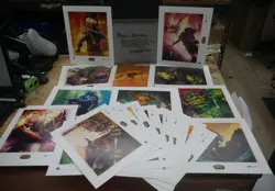 2007 World of Warcraft Blood & Thunder 8x10 65 Graphic Prints & King of Honor - Image 2