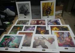 2007 World of Warcraft Blood & Thunder 8x10 65 Graphic Prints & King of Honor - Image 3