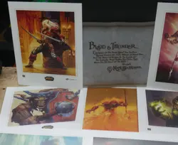 2007 World of Warcraft Blood & Thunder 8x10 65 Graphic Prints & King of Honor - Image 4