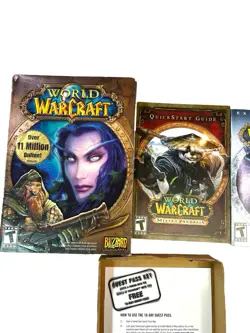 World of Warcraft Original Box 2004 Blizzard W/Manuals BOX AND MANUALS ONLY - Image 2