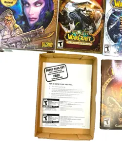 World of Warcraft Original Box 2004 Blizzard W/Manuals BOX AND MANUALS ONLY - Image 3