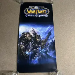 PC World Of Warcraft Wrath Of The Lich King Vinyl Banner Poster Store Display - Image 1