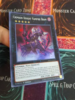Yugioh Crimson Knight Vampire Bram DASA-EN013 Super Rare 1st Edition Near Mint - Image 2