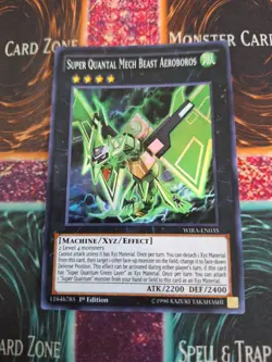 Yugioh Super Quantal Mech Beast Aeroboros WIRA-EN035 Super Rare 1st Edition NM - Image 1