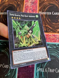 Yugioh Super Quantal Mech Beast Aeroboros WIRA-EN035 Super Rare 1st Edition NM - Image 2