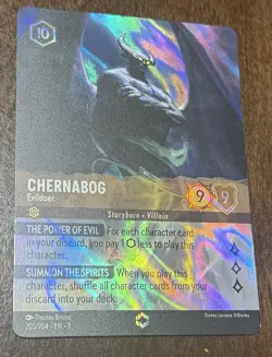 Disney Lorcana Chernabog-Evildoer 205/204 Enchanted Foil English - Image 3