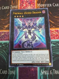 Yugioh Firewall eXceed Dragon DANE-EN036 Ultra Rare 1st Edition Near Mint - Image 1