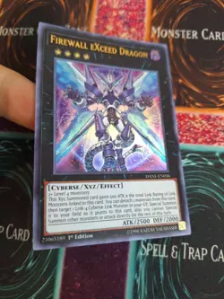 Yugioh Firewall eXceed Dragon DANE-EN036 Ultra Rare 1st Edition Near Mint - Image 2