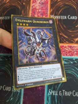 Yugioh Evilswarm Ouroboros PGL3-EN072 Gold Rare 1st Edition Near Mint - Image 2
