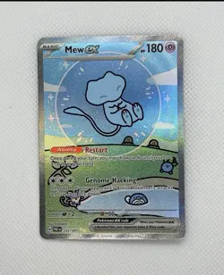 Pokemon Mew Ex 232/091 SV: Paldean Fates Special Illustration Rare Holo EX Card - Image 1