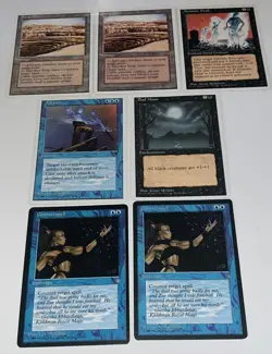 MTG Strip Mine, Animated Dead & More 1995 Vtg Magic The Gathering Card Lot Of 7 - Image 1