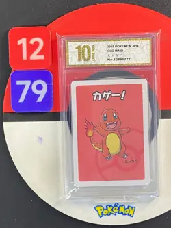 Charmander Pristine 2019 Old Maid Pokemon Playing Cards Japanese Grade10 - Image 1