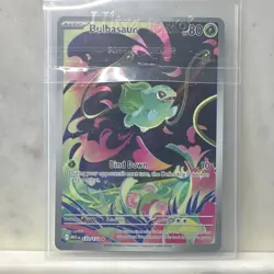 Pokemon TCG Bulbasaur 133/132 MEGN Rare Full Art Holo 2025 Card - Image 2