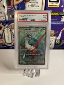 Pokemon TCG Latias EX Surging Sparks Ultra Rare Card 220/191 PSA 9 - Image 1